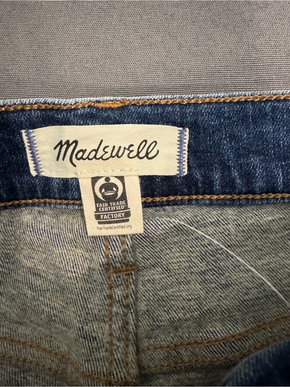 Madewell Women's Blue Denim Jeans - Mid Rise Kick Out Jeans Size 25 - Picture 5 of 5